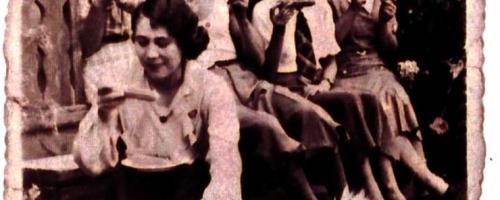 Mieszkańcy Dorohuska na starej fotografii. Skany zdjęć pochodzą z archiwum biblioteki.