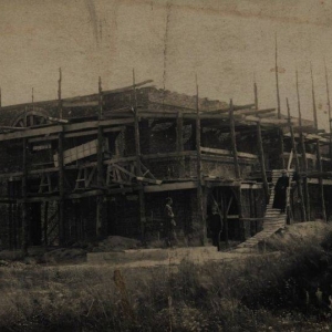 pokaż obrazek - Budowa Kościoła w Dorohusku. Zdjęcie udostępnił Pan Jan Jaglewicz z Dorohuska