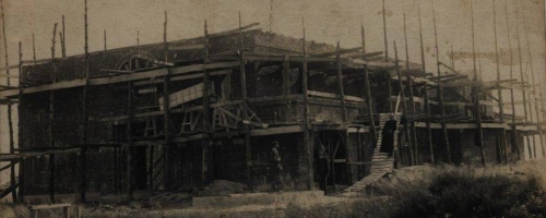 Kościół w Dorohusku na przełomie lat.