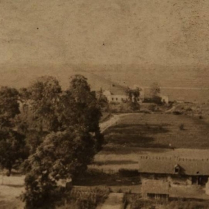 pokaż obrazek - Pałac Suchodolskich w Dorohusku. Widok z lotu ptaka rok 1940. Zdjęcie z archiwum prywatnego Pana Jana Papacza.